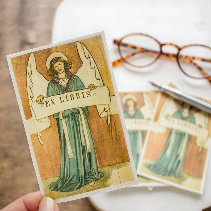 Angel Bookplates for wholesale by Sunshine and Ravioli