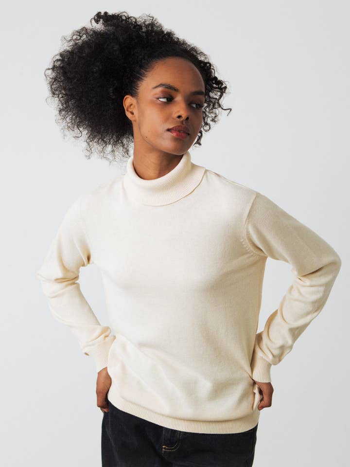 Camisola Gola Turtleneck Feminina por atacado de Honest Basics