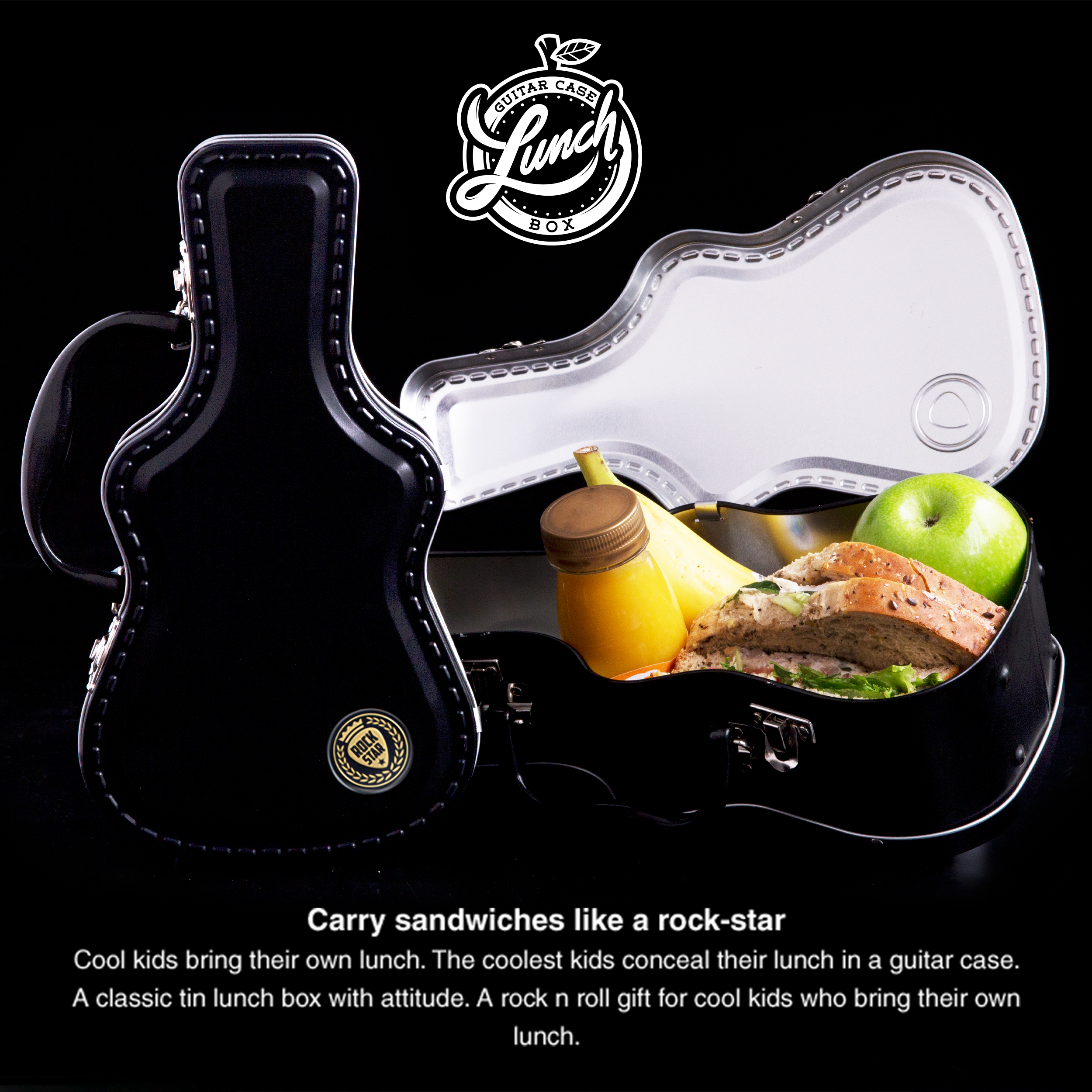 SUCK UK Ltd - USA - Wholesale Lunch Bag/Box - Rockstar Guitar Lunch Box2