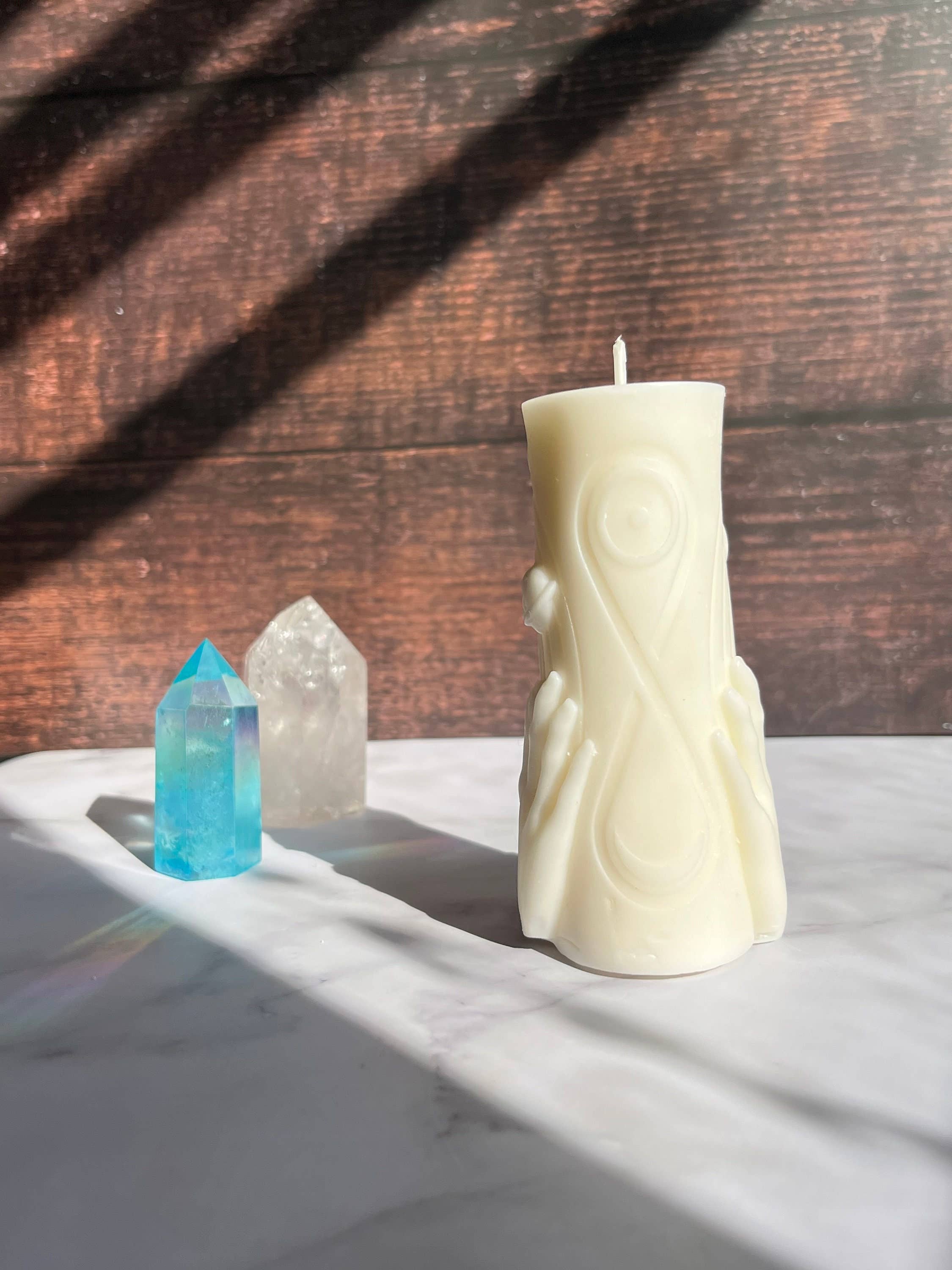 Beauty and the Moon - Wholesale Novelty Candle - Astrology Astronomy Solar System Beeswax Candle1