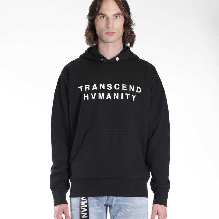 PULLOVER SWEATSHIRT IN BLACK/BRAIN for wholesale by Cult of Individuality