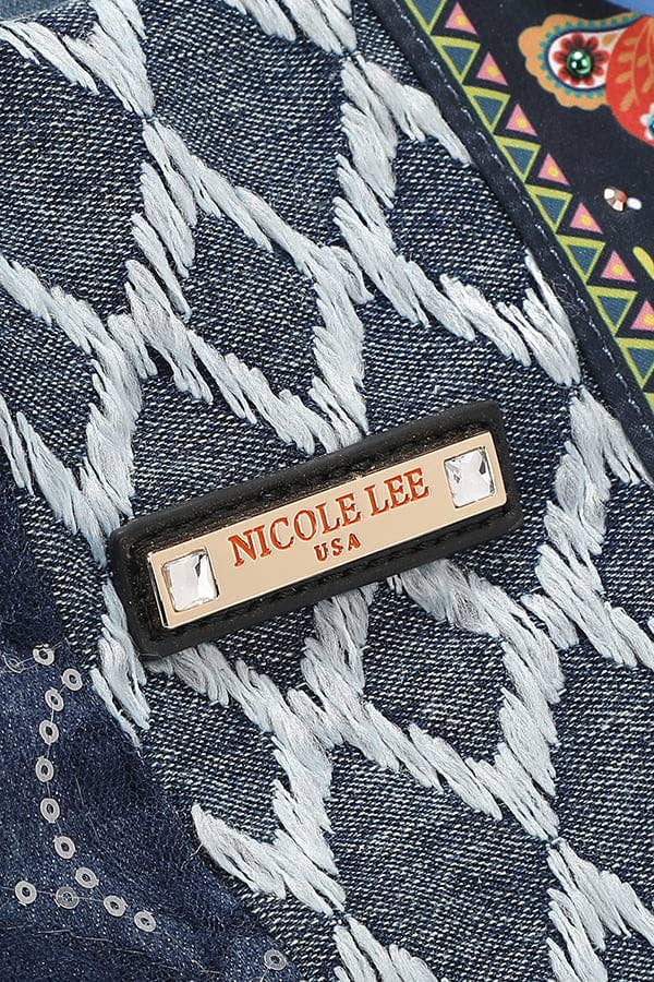 Nicole Lee USA – wholesale Shoulder bag – women's – BOSQUE DE AMOR DENIM HOBO BAG9