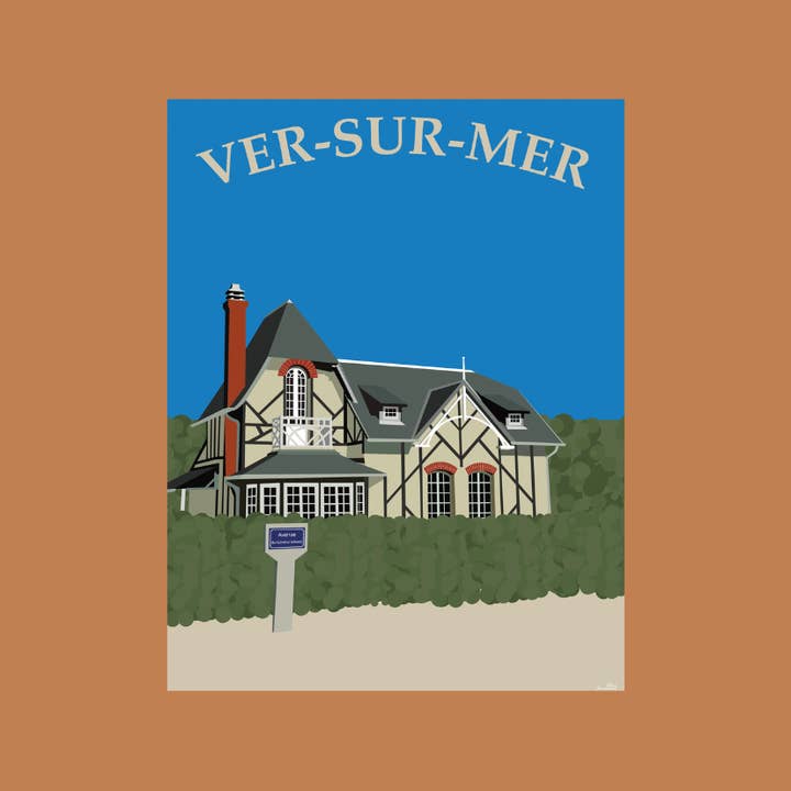 Esprit Cottage - Wholesale Poster - Illustration Ver-sur-Mer 30x40cm
