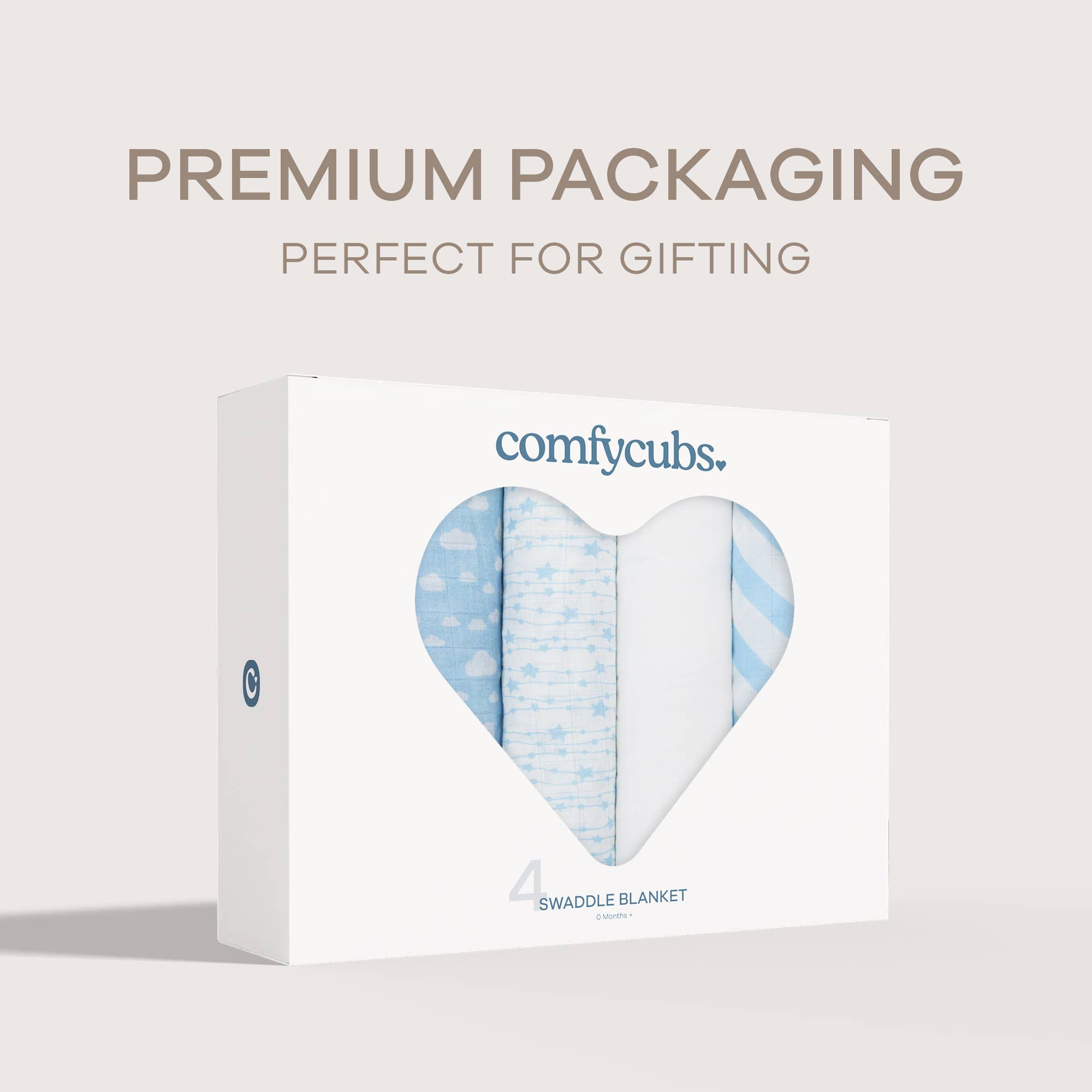 Comfy Cubs – Engroshandel Svøb - Baby – Musselin svøbetæpper, pakke med 4, 47" x 47" fra Comfy Cubs8