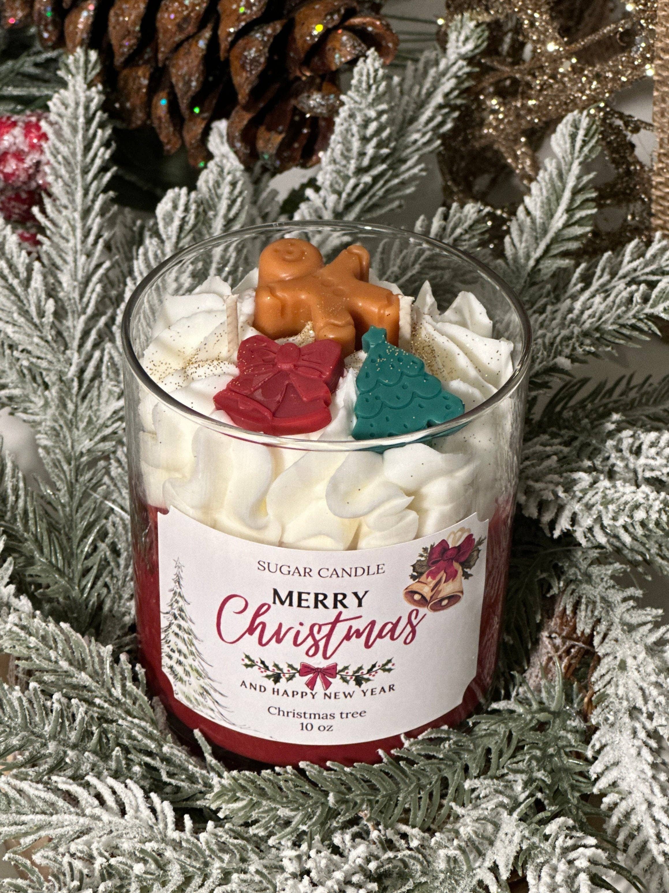 Sugar Candle - Wholesale Jar/Filled Candle - Fraser Fir Christmas Candle – festive soy candle & holiday gift for any occasion7