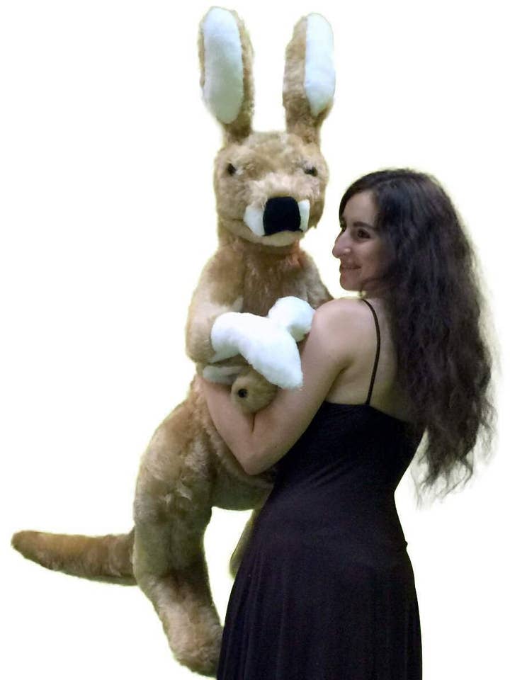Grand Kangourou en Peluche Géant Animal en Peluche Doux 3ft Fabriqué aux États-Unis pour la vente par Big Plush