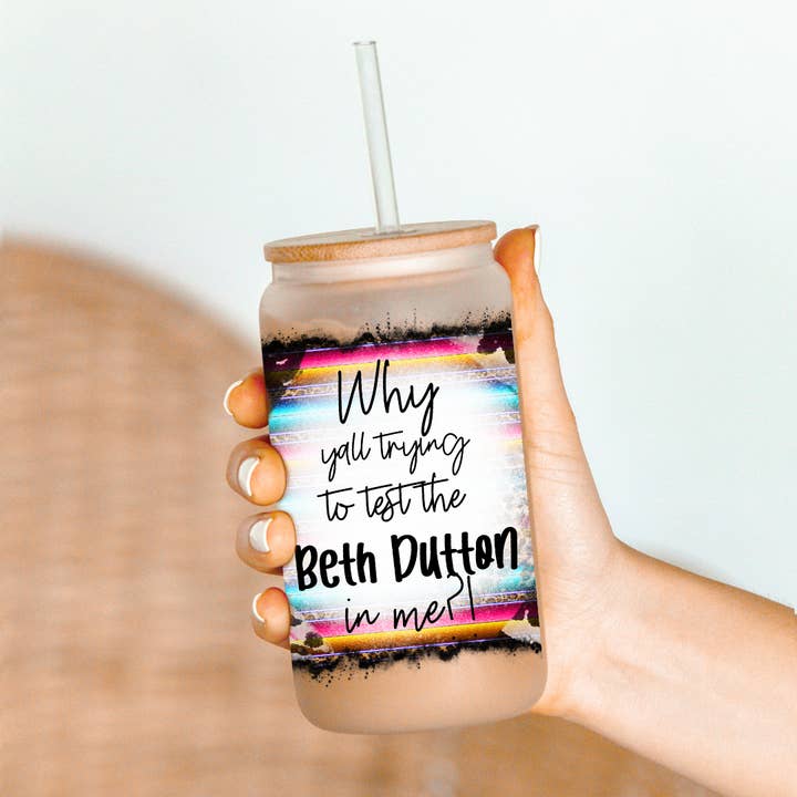 Oily Graphic Creations - Wholesale Sublimation Transfer - Test the Beth-16oz UV DTF Wrap1