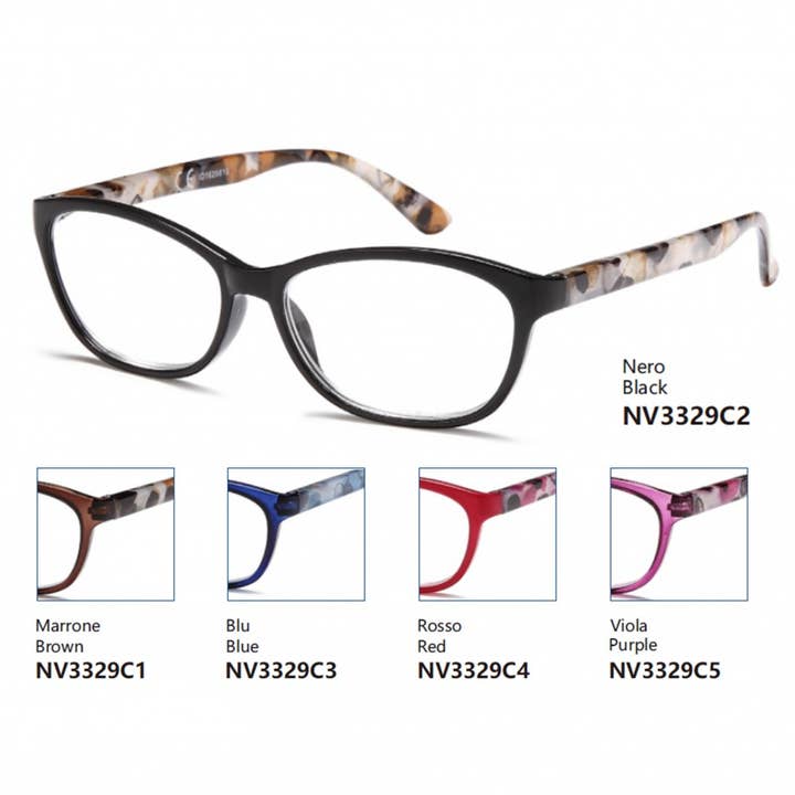 Lunettes de lecture pré-montées multicolores - NV3329 pour la vente par NEW VISION MILANO SRL