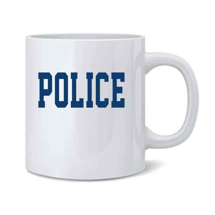 Tazza da caffè, costume da poliziotto del primo soccorso della polizia, 325 ml per la vendita all'ingrosso da parte di Gotham Gifts