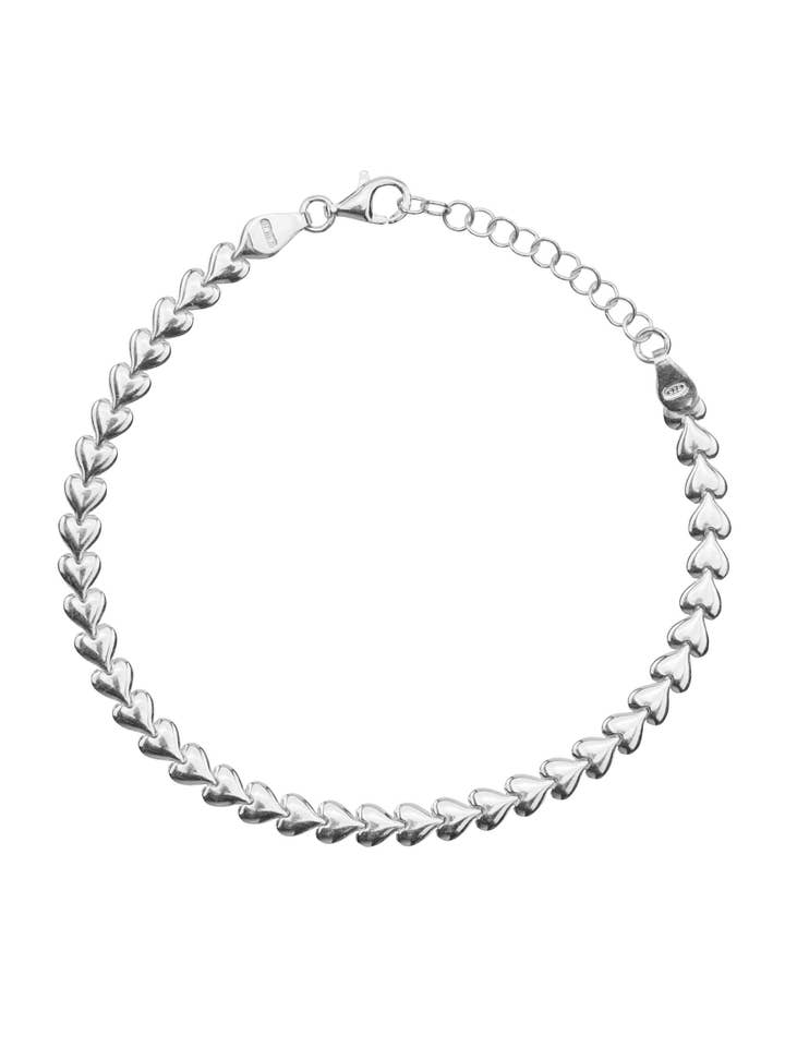 Braccialetti - Piccoli cuori - Argento per la vendita all'ingrosso da parte di XZOTA