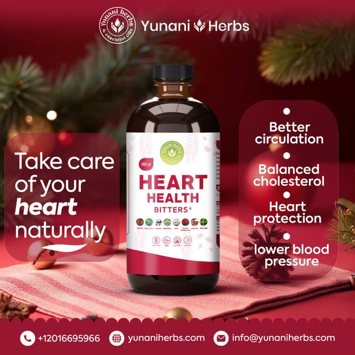 Heart Health levende bitter 480ml for engroshandel hos Yunani Herbs & essential Oils