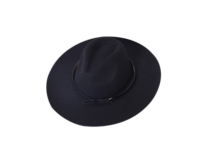 Nima Accessories Inc - Wholesale Fedora - Women's - Ladies Fashion Fedora Faux Leather Hat0