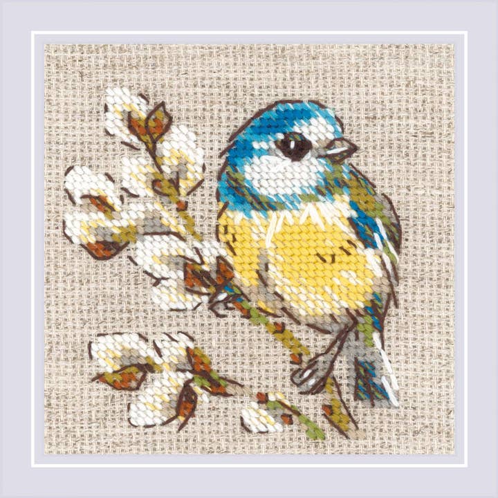 RIOLIS - Wholesale Embroidery/Cross Stitch Supplies - Cross Stitch Kit From Riolis 2244 Titmouse