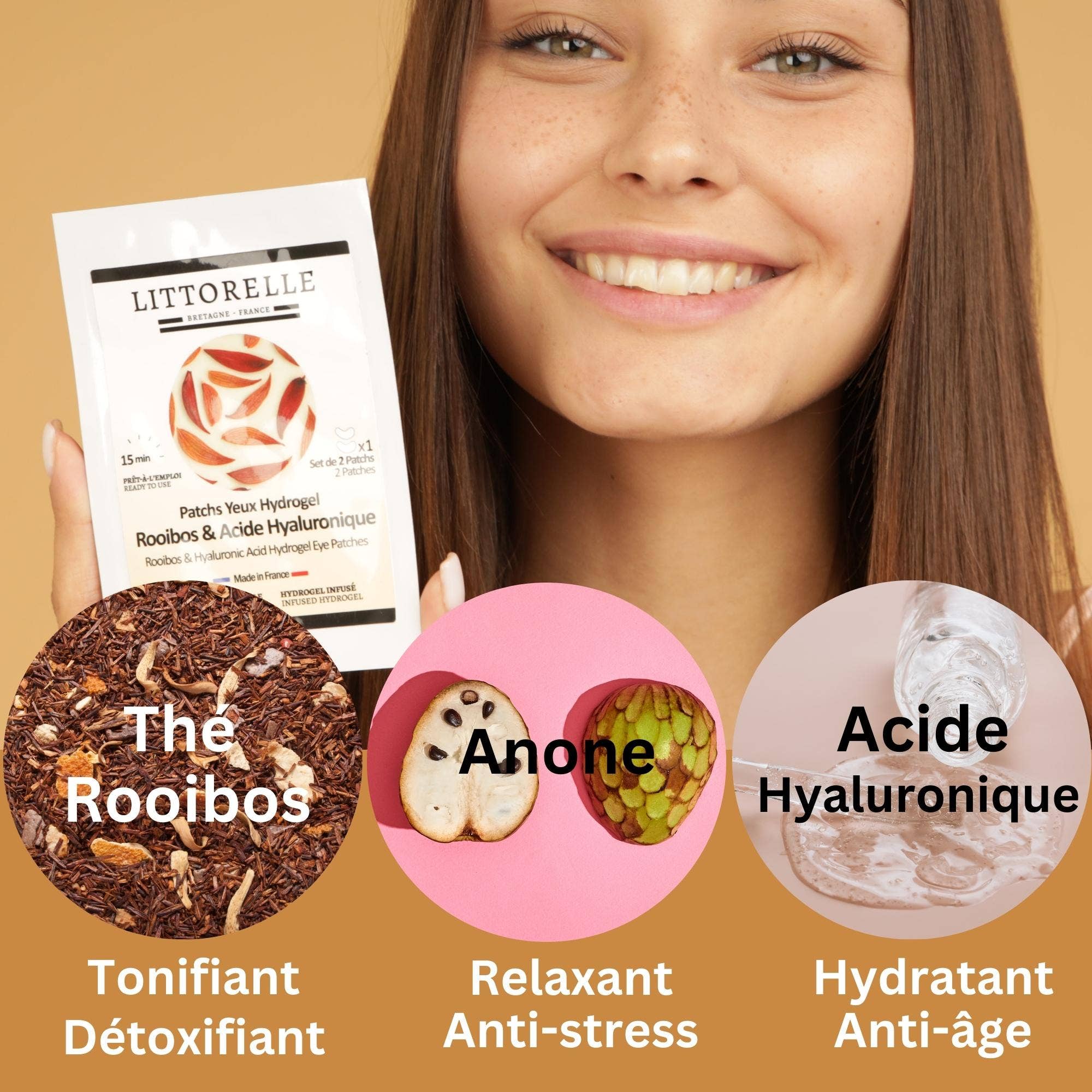 Littorelle - Wholesale Oogbehandelingsmasker - Hydrogel oogpatches met rooibos en hyaluronzuur5