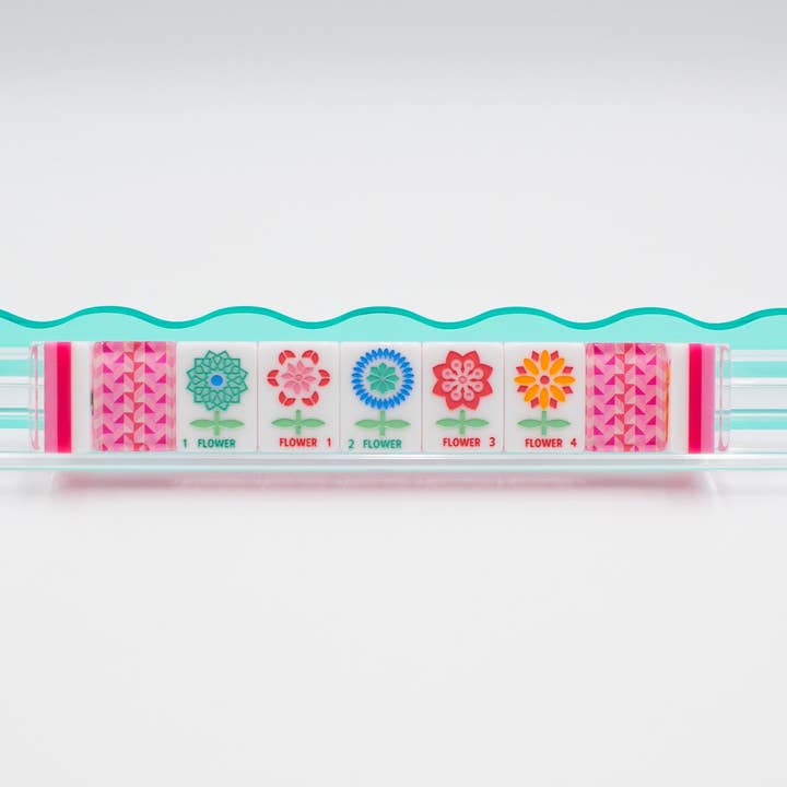 My Fair Mahjong - Wholesale Board Game - Crystal Prism Pink | Mahjong with Bold Angles and Vibrant Vibes | 1.25" x 0.9" x 0.7"13