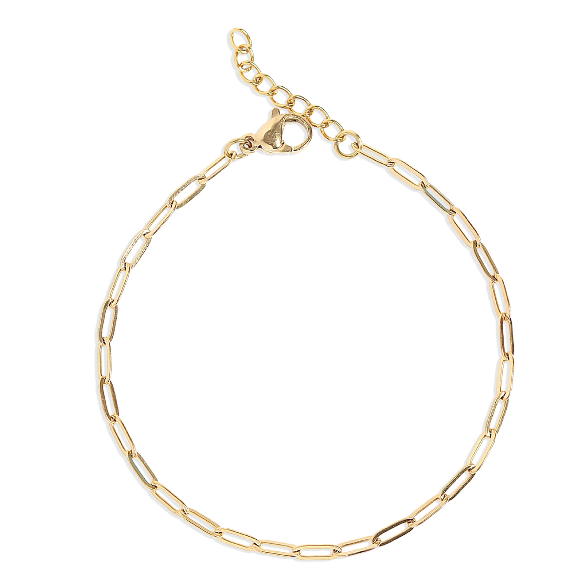 Mint + Sky - Wholesale Link & Chain Bracelet - Paperclip Chain Bracelet0