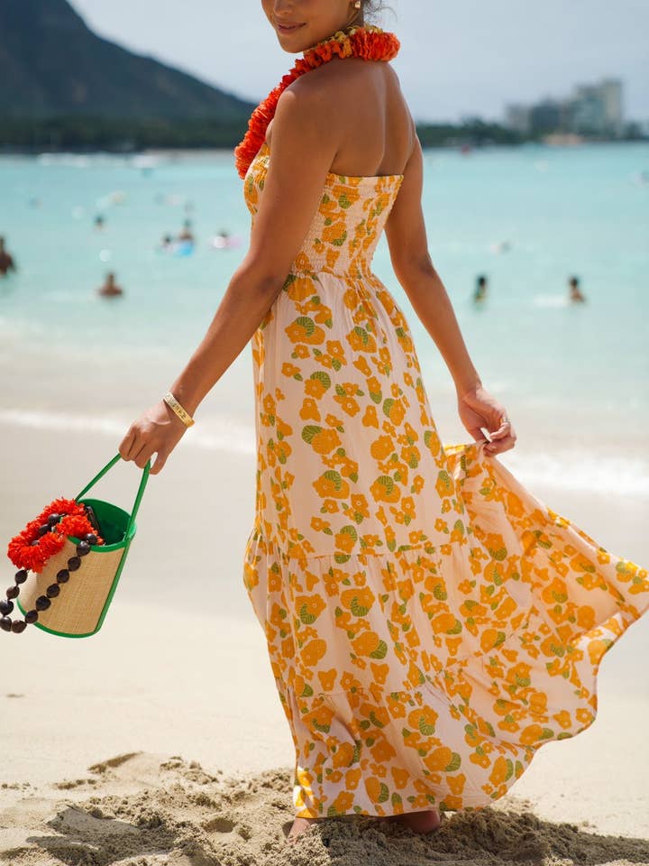 EHA Culture - Wholesale Dress - Women's - Maile Strapless Dress in ‘Ilima