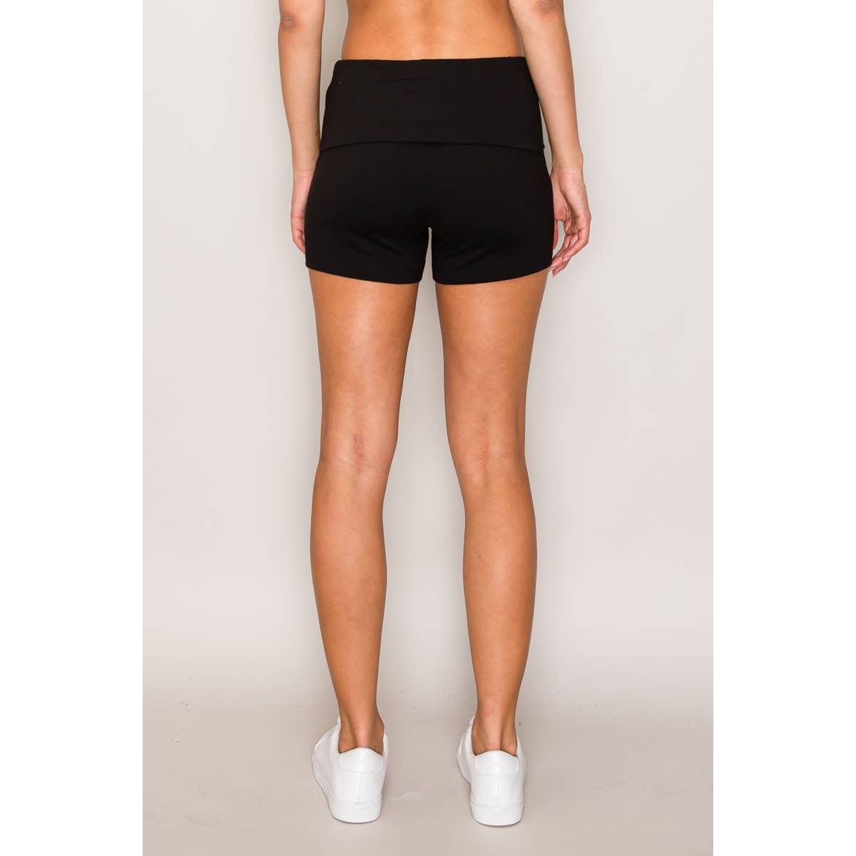 Popular 21 - Wholesale Shorts - Women's - Brushed Back Fold over bike shorts3