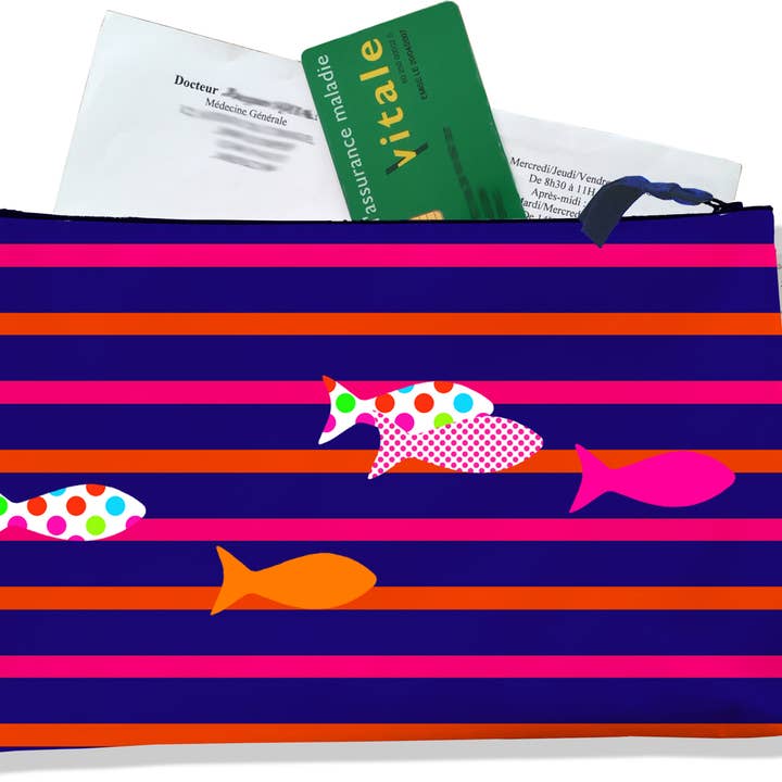 Tarjetero con cremallera para peces marinos para venta al por mayor de BISTRAKOO