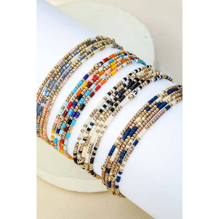 Anarchy Street - Wholesale Beaded Bracelet - Dainty Seed Beaded Bracelet Set