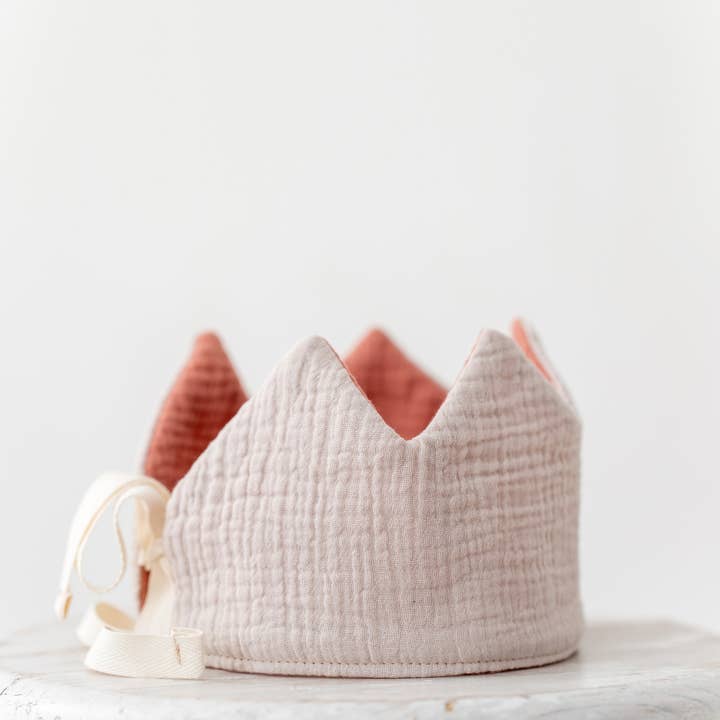 Monocrom - Wholesale Party hat/crown - Light pink-Sand birthday crown3