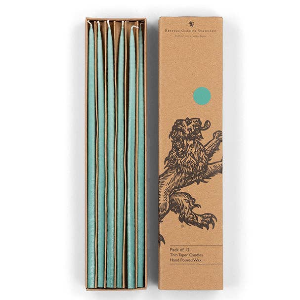 Tynde tilspidsede lys - Berylgrøn for engroshandel hos BRITISH COLOUR STANDARD - Europe