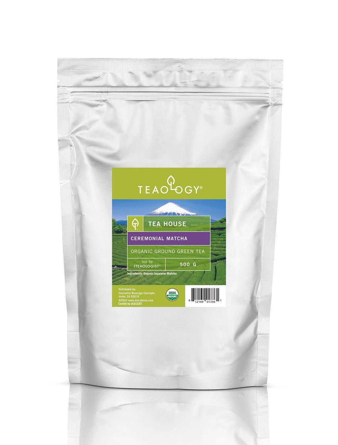 Innovative Beverage Concepts - Wholesale Health/Detox Tea - Tea House Organic Ceremonial Grade Matcha 500g bag