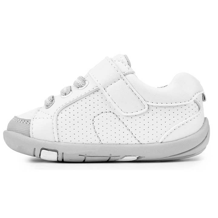 pediped footwear - Wholesale Athletic Sneakers - Kids - Dani - Grip ‘n’ Go™ | White/Grey1