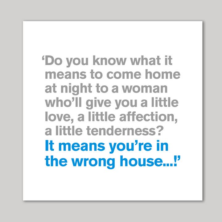 The Wrong House Greeting Card for wholesale by Icon