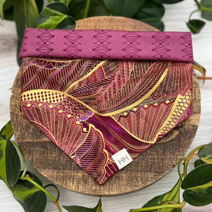 Gold Feathers Bandana for wholesale by Hodge House