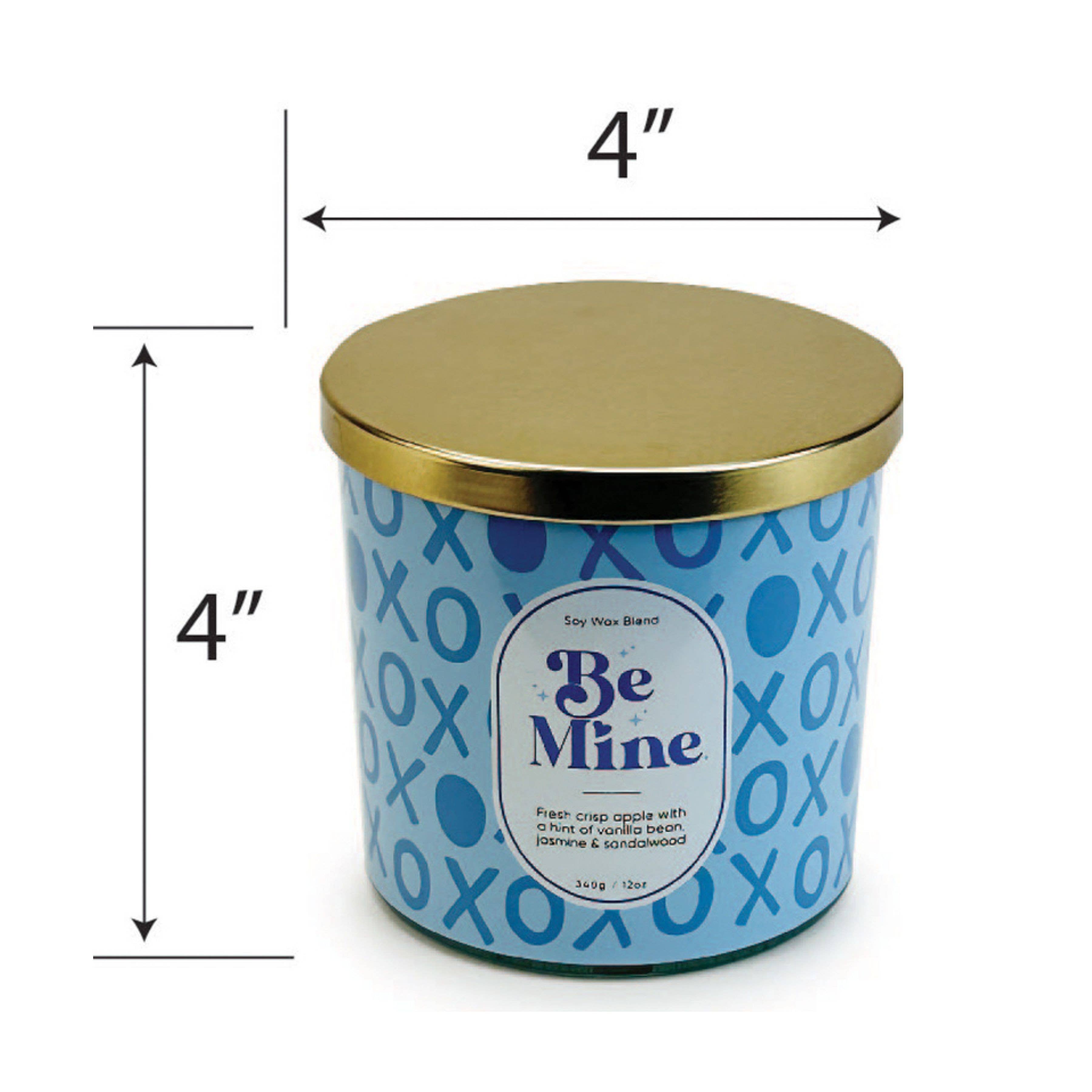 DesignStyles Home - Wholesale Jar/Filled Candle - “Be Mine” Crisp Apple Romantic Scented Candle2