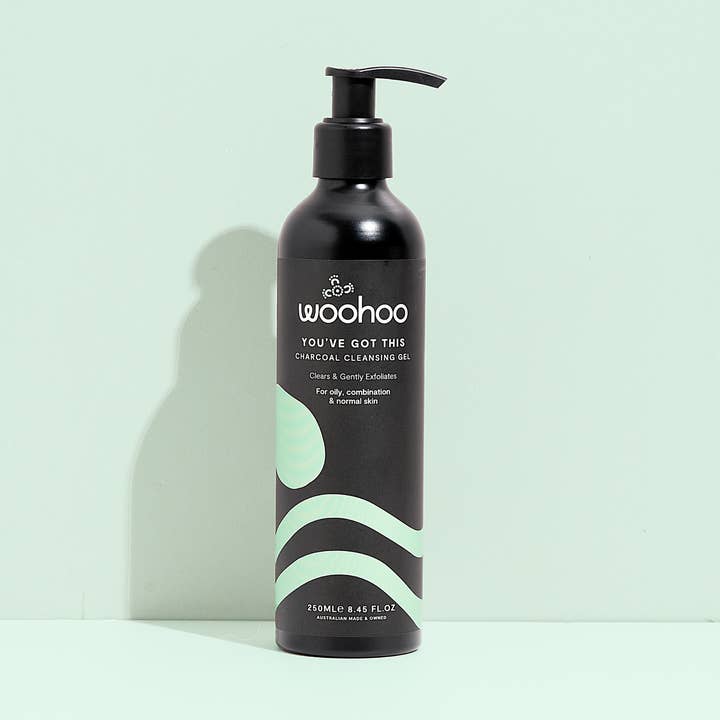 'You've Got This' Charcoal Cleansing Gel 250ml Refill for wholesale by Woohoo Body
