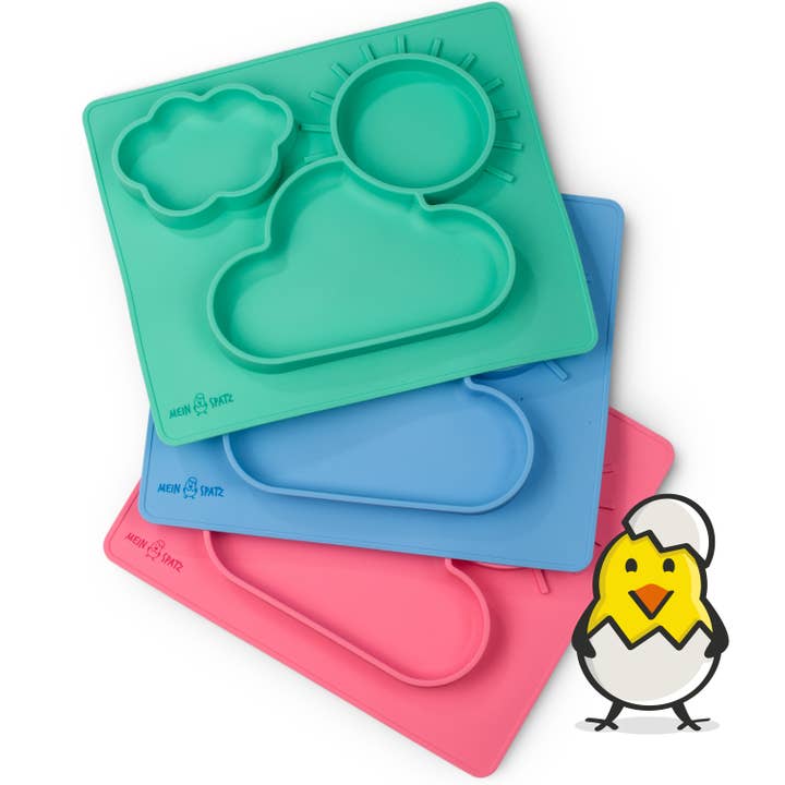 Backefix - Wholesale Dinner Plate - Kids & Baby - Silicone children's plate 40x30cm, green6