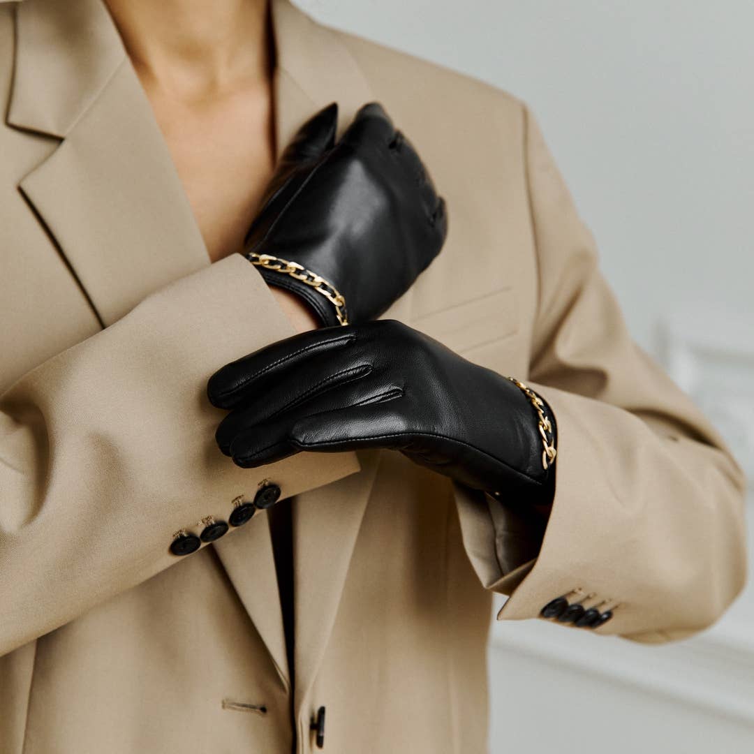 Black Gold napoGLARE Women Nappa Leather Gloves with Thinsulate, Tech for wholesale on Faire1