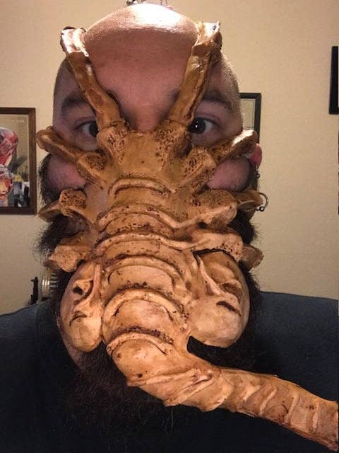 Dead Dave Designs - Vente Déguisement – unisexe - Masque Face Hugger Xenomorph Alien Halloween Mask5