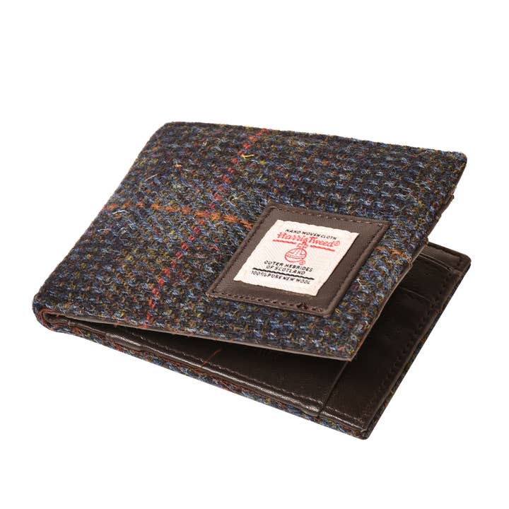 BNG - Vente Portefeuille – homme - Portefeuille en cuir véritable bleu marine style classique1