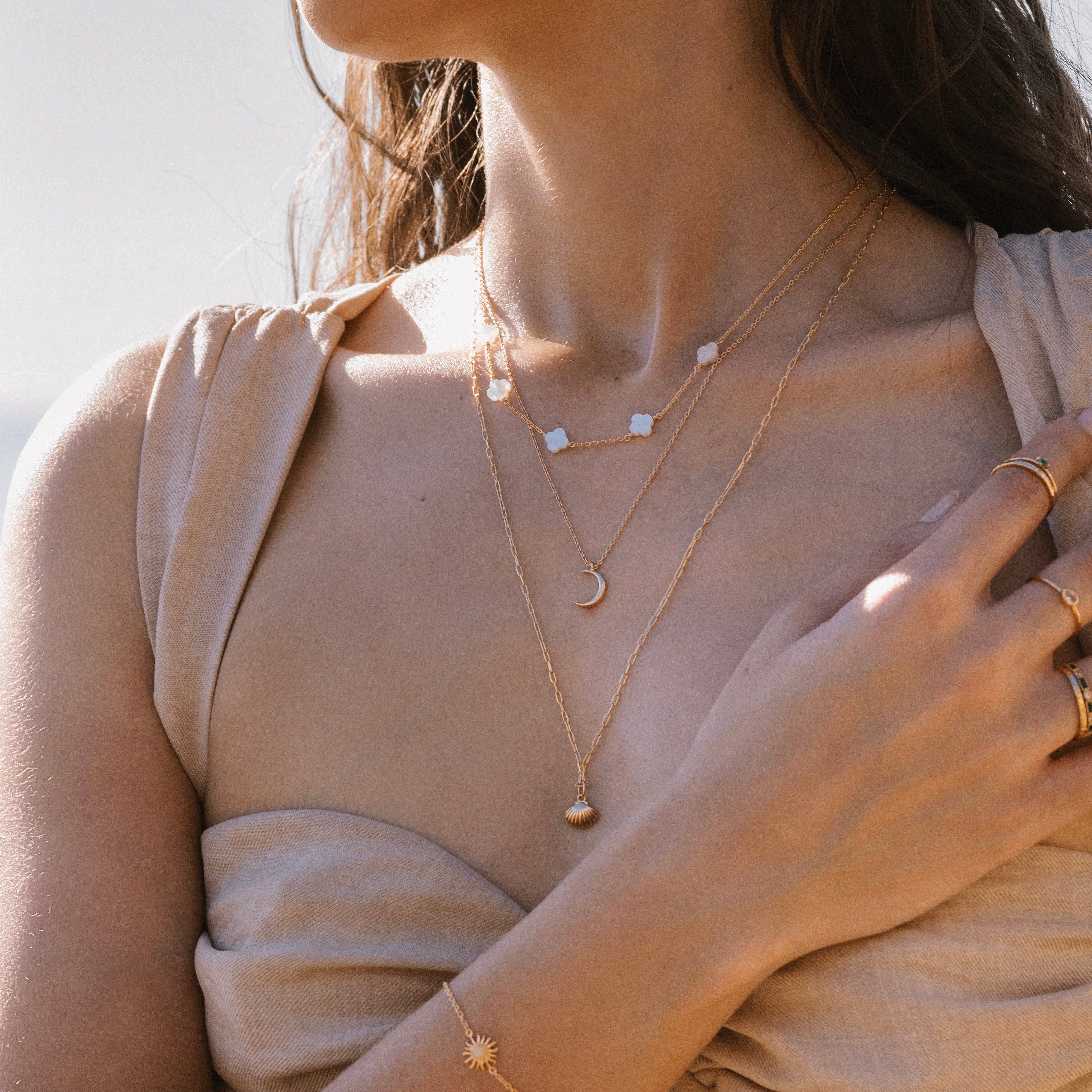 Meora Paris - Wholesale Pendant/Charm Necklace - Moon necklace1