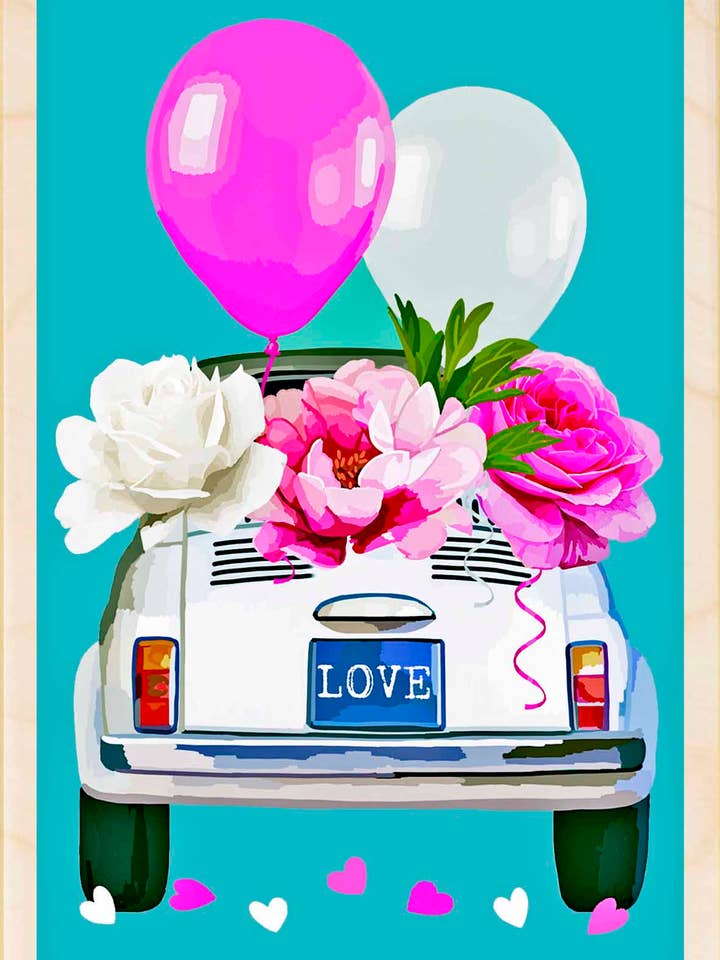 Love Bug - Carte écologique pour la vente par THE WOODEN POSTCARD COMPANY