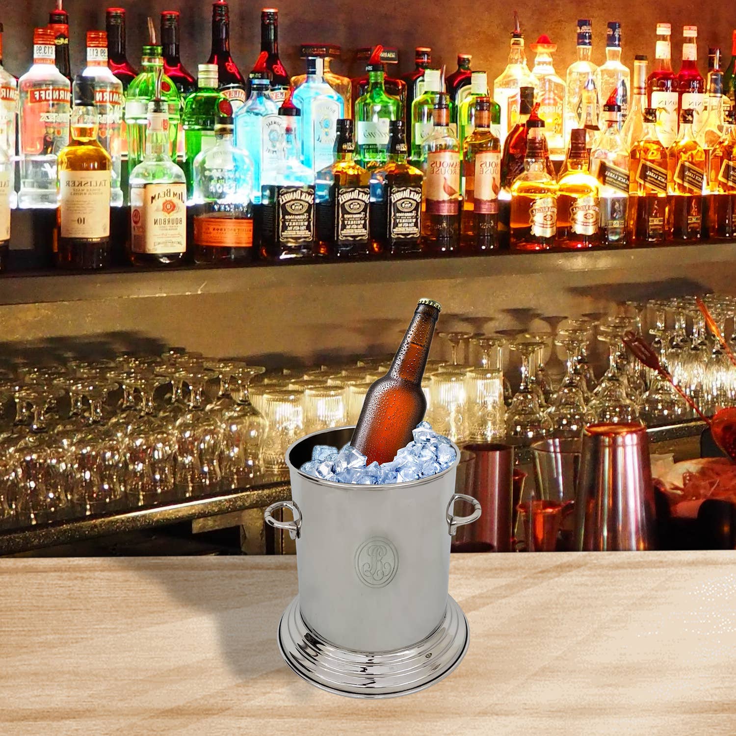 Alza – wholesale Ice bucket – Louis Roederer Engraved wine Champagne Ice Bucket5