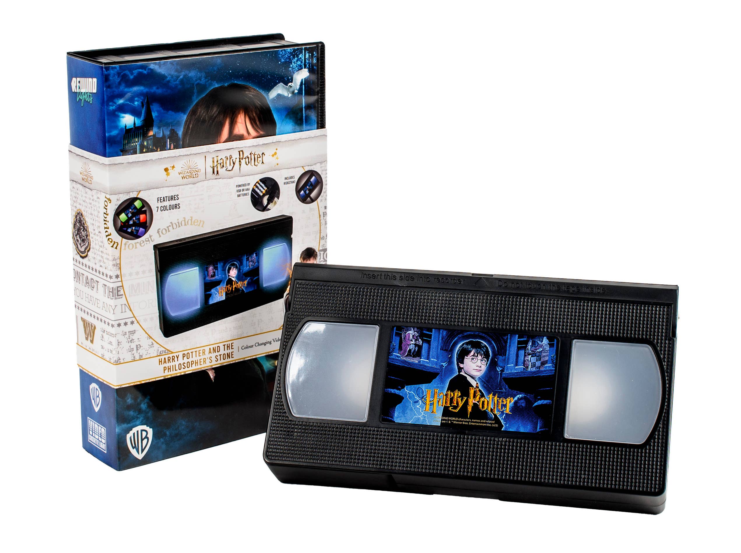 AAA Merchandise Limited - Vente Lampes de lecture - Harry Potter : Lampe vidéo Rewind Lights style VHS rétro3