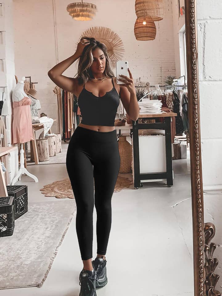 Plus Size Black Leggings for wholesale by justyouroutfit