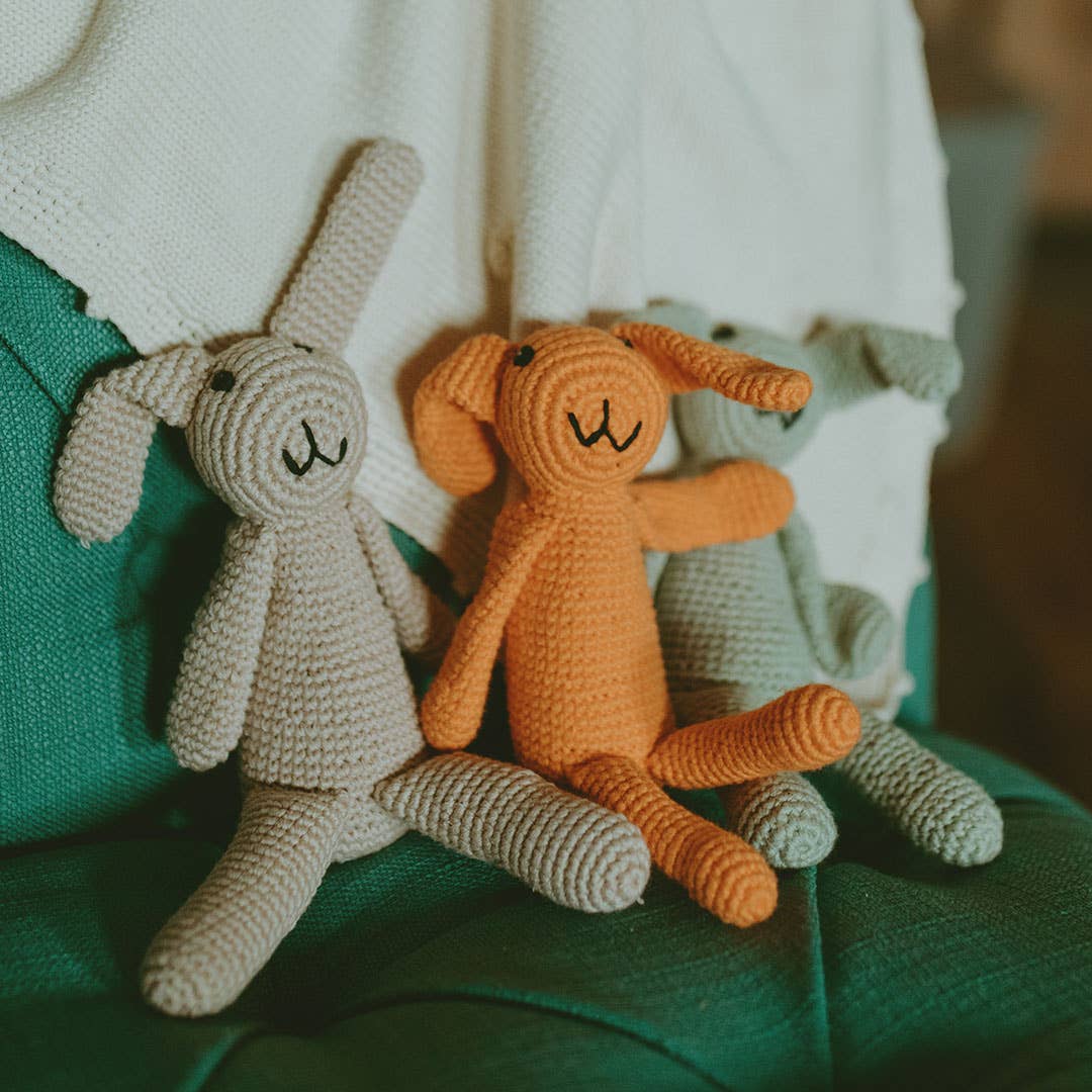 Pebble - Wholesale Handheld Rattle - Baby - Handmade Sweet “My First Bunny” Baby Rattle – Organic Cotton4