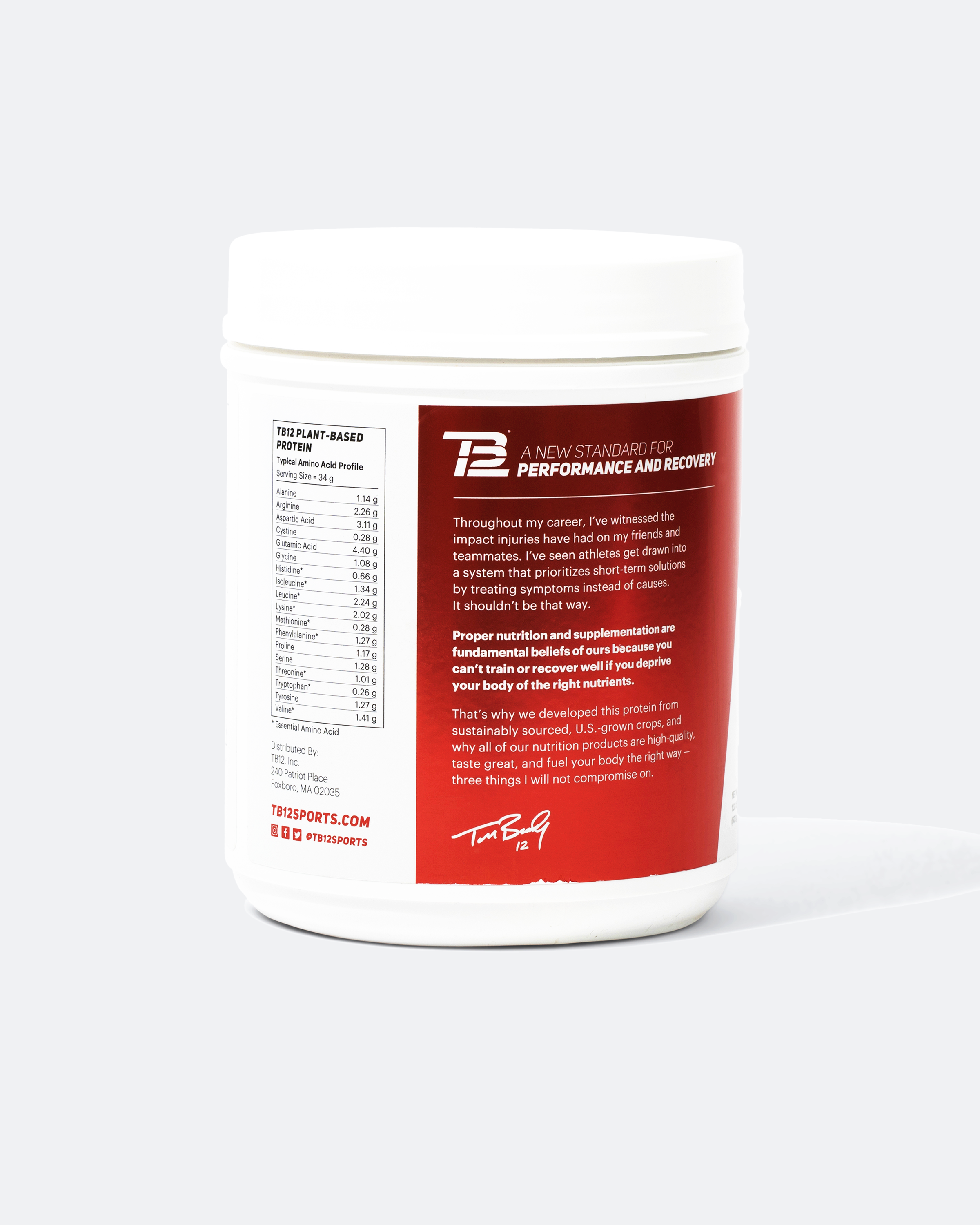 TB12 – wholesale Protein/superfood powder – TB12 Plant-Based Protein22