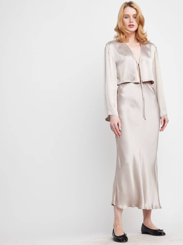 Luna Slip Skirt for wholesale by Self Contrast