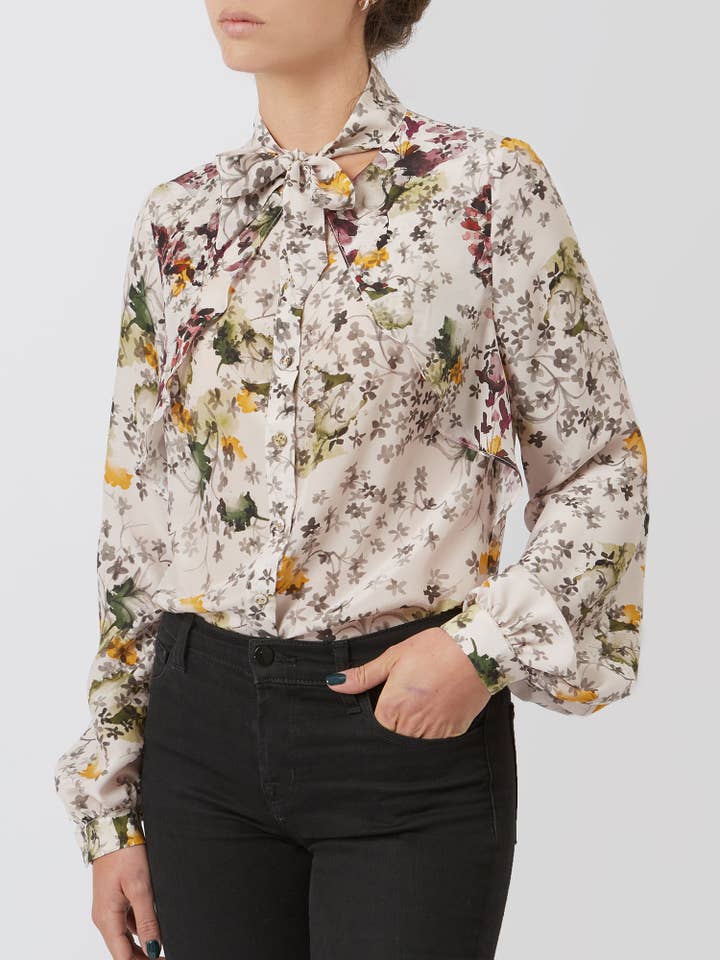 Multicolor Silk Blouse for wholesale by ANT WOMAN COLLECTION