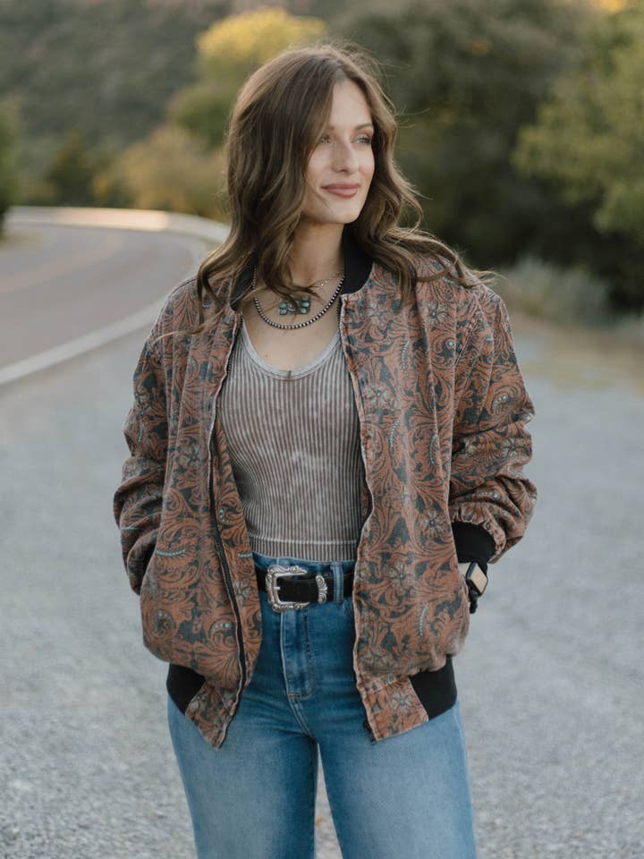 Sterling Kreek - Wholesale Bomber Jacket - Women's - Keep It Western Bomber Jacket3