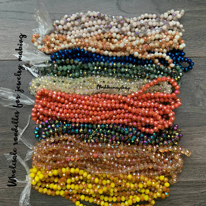 MaddieMayShop - Wholesale Beads - Wholesale 8mm Rondelles Crystals for Jewelry making2