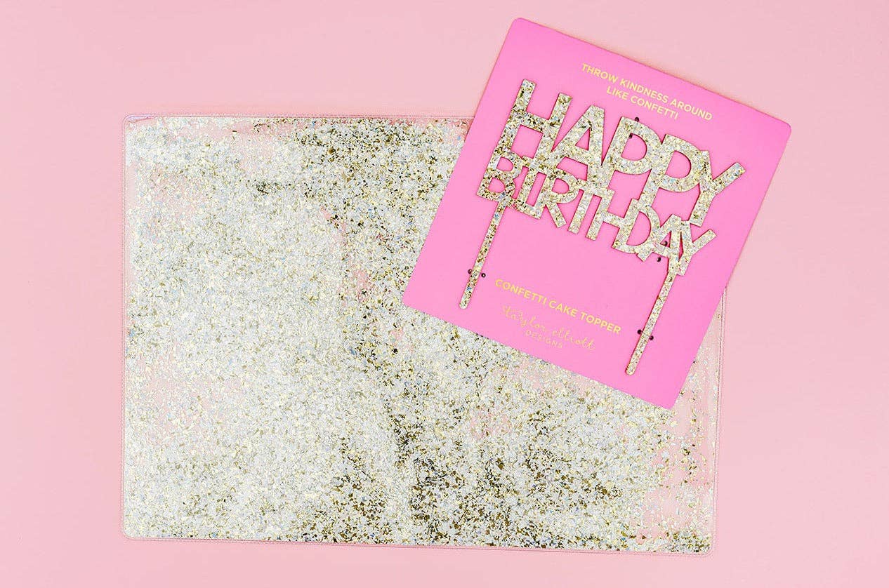 Taylor Elliott Designs - Wholesale Placemat - *ON SALE* Placemat / Desk Pad - Pearl Confetti1