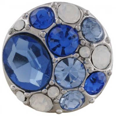 Funkelnder marineblauer Kristallverschluss für Snap Schmuck für den Großhandel von Say It in A Snap Jewelry