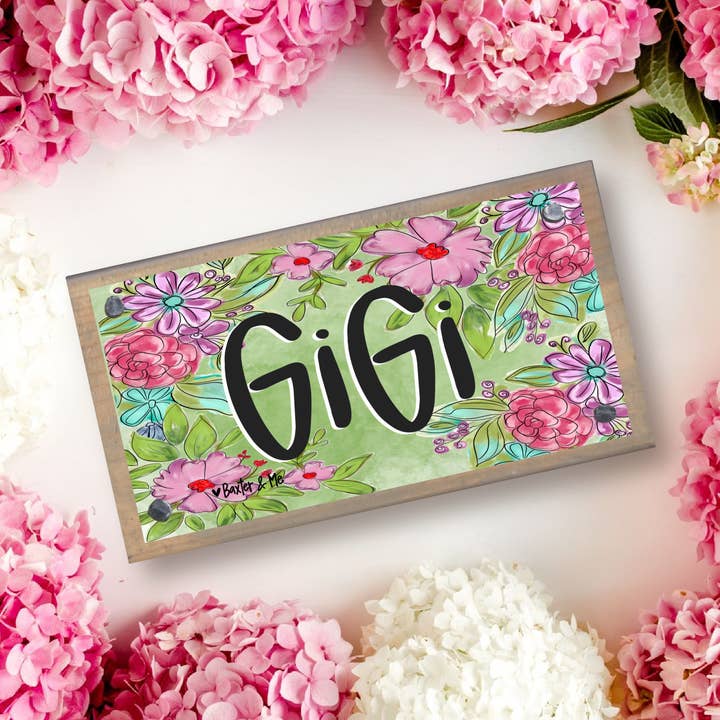 Gigi Driftwood Happy Block for wholesale by Baxter & Me